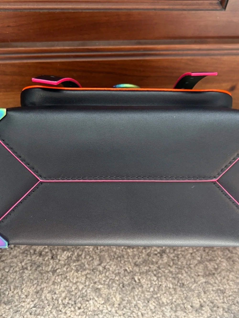 Michael Kors Manhattan Satchel Neon Bag